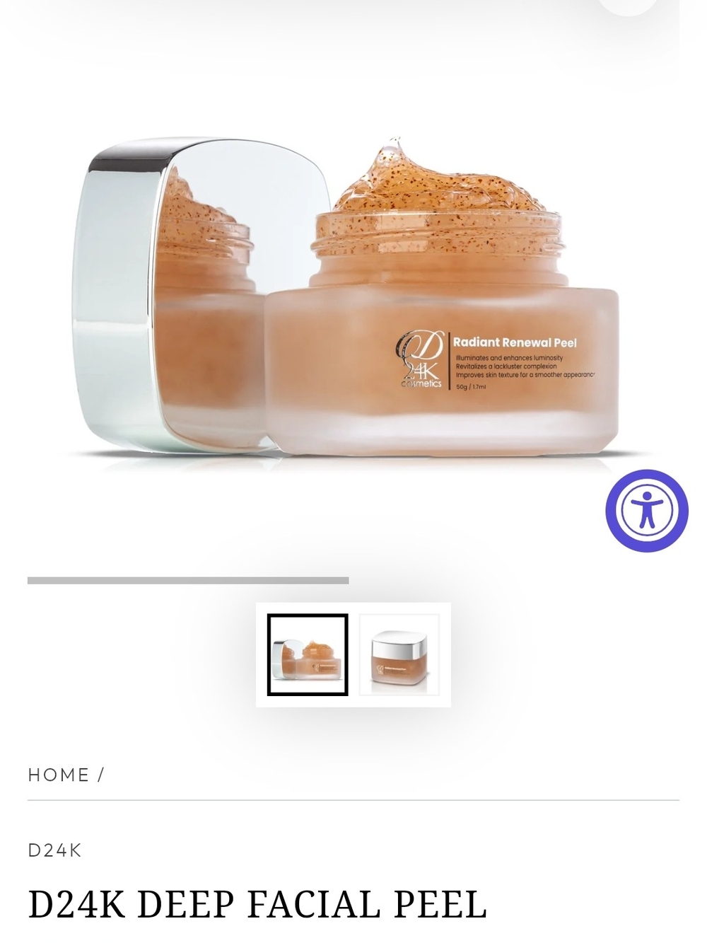D24K RADIANT RENEWAL PEEL - Brown Exfoliating Gel